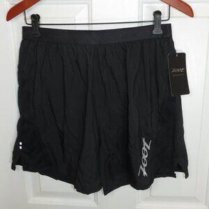 *NWT* Zoot Men's Ultra Run Icefil 6" Shorts Black Lined Size Medium